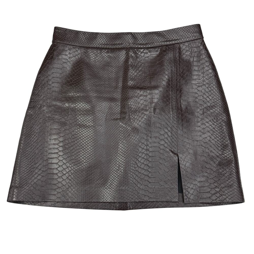 Wilfred Patio Vegan Python Leather Mini Skirt Ski… - image 5